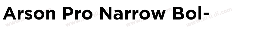 Arson Pro Narrow Bol字体转换 Arson Pro Narrow Bol字体转换